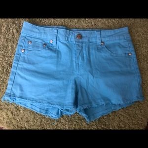 Blue shorts